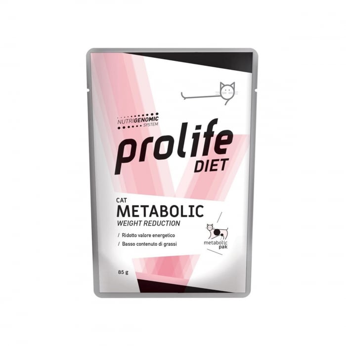 Dieta veterinara umeda prolife metabolic pentru pisici plic 1x85g