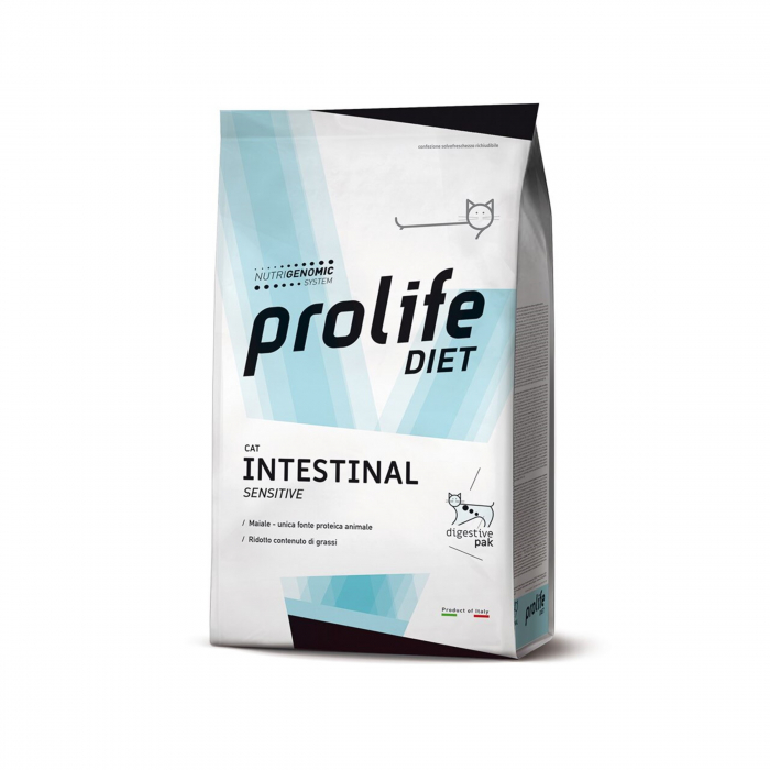 Dieta veterinara uscata prolife intestinal sensibil pentru pisici 5 kg