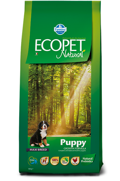 Ecopet Natural Caine Puppy Maxi – 12 Kg
