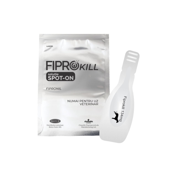 Fiprokill 134 mg Spot-On Caine 10-20 kg -3 Pipete Antiparazitare/Cutie [2]
