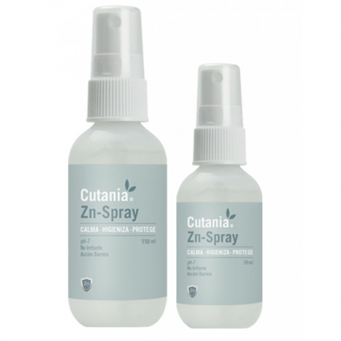 Formula dermatologica sub forma de sprayl, cu pH neutru, efect calmant si dezinfectant CUTANIA Zn-Spray, VetNova, 118ml