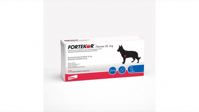 Fortekor 20 mg (21-80 kg), 14 tablete [1]