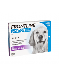 Frontline Spot On L (20-40 Kg) – 3 Pipete Antiparazitare Fipronil