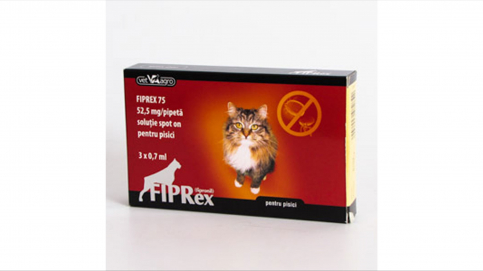 Fiprex Pentru Pisici – 3 Pipete Antiparazitare