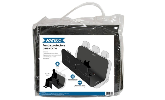 Hamac auto animale, impermeabil - 147x140cm - Negru Nayeco [2]