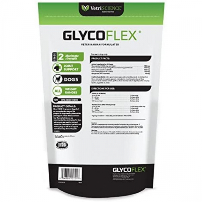 Glyco Flex II Bite-sized Chews, VetriSCIENCE - 120 Tablete Gumate [2]