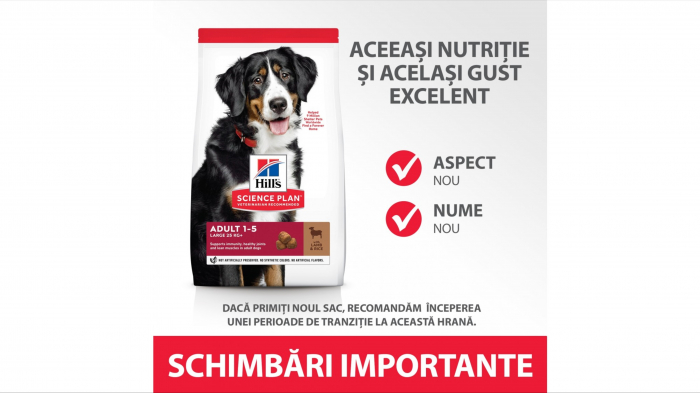 Hill's SP Adult Medium Breed hrana pentru caini cu miel si orez, 14 kg [6]