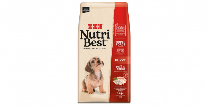 Hrana uscata pentru caini junior Nutribest Puppy, Pui si Orez, 3 kg