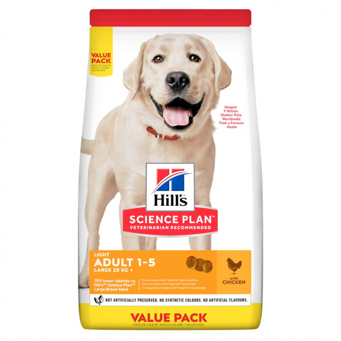 Hill's SP Canine Adult SP CANINE  Light Large Breed Adult  cu pui 18 KG Value Pack [1]