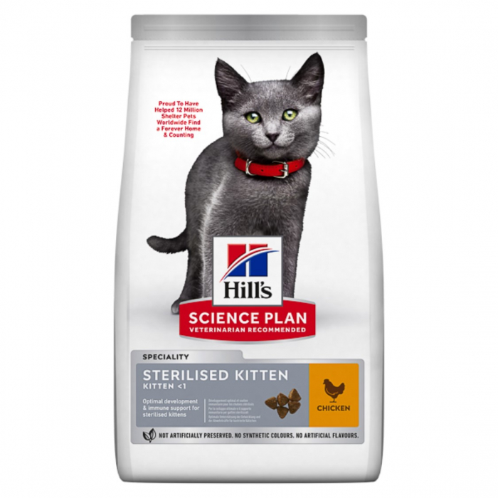 Hill s SP Feline Kitten Sterilised Chicken 10 kg