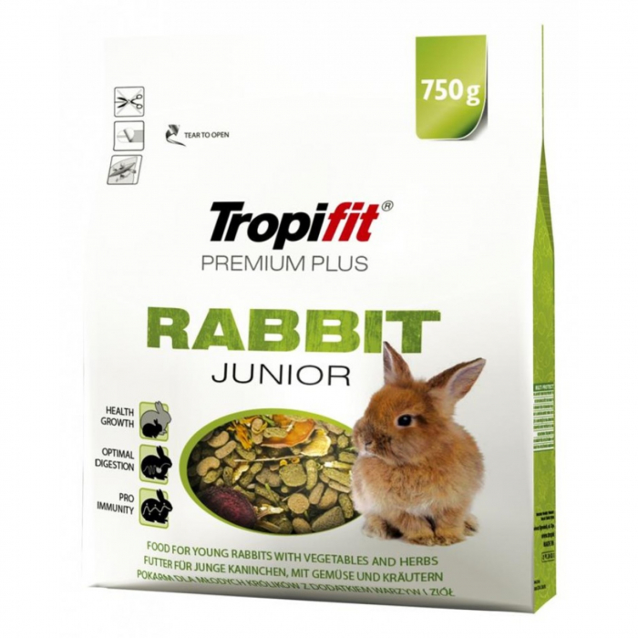 Hrana pentru iepure junior Tropifit Premium Plus Rabbit Junior, 750g [1]