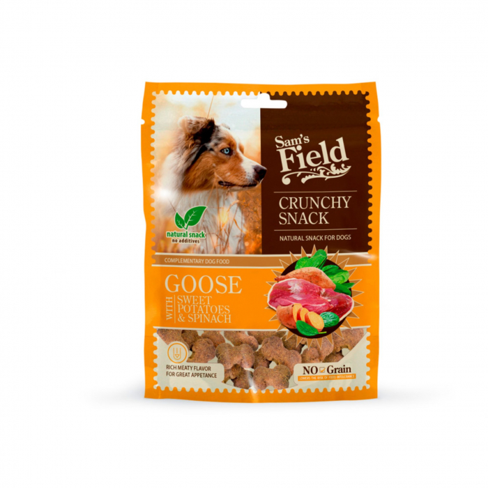 Sam's field crunchy snack goose with sweet potatoes & spinach 200gr [2]