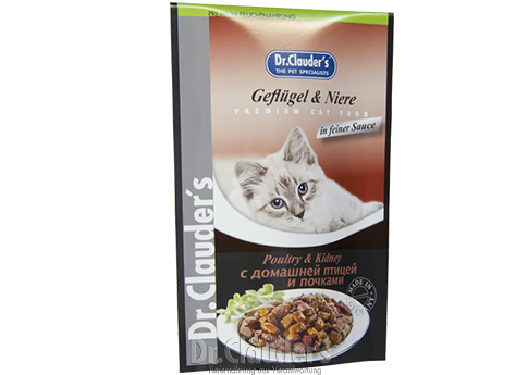 Hrana umeda pisica cu pasare de curte si rinichi Dr Clauder, 100 g