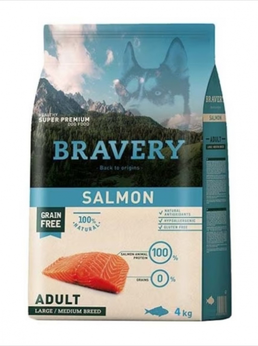 Hrana Uscata Caini, Bravery , Adult Medium large Miel, 4kg [1]