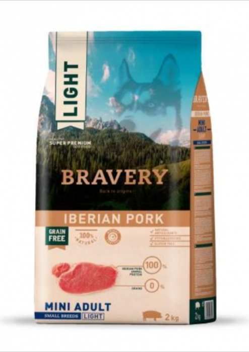 Hrana Uscata Caini, Bravery , Adult Mini Light Iberian Pork, 7kg [1]