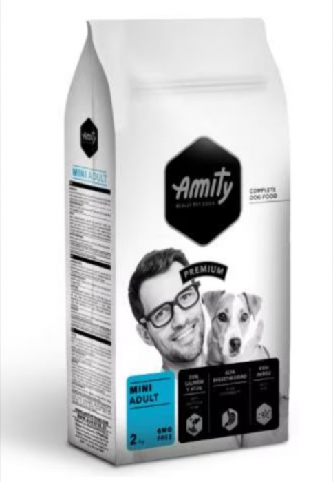 Hrana uscata pentru caini Amity Premium Mini Adult, Somon si ton 2 kg