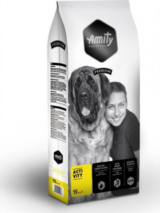 Hrana uscata pentru caini Amity Premium Adult, Activity 15 kg