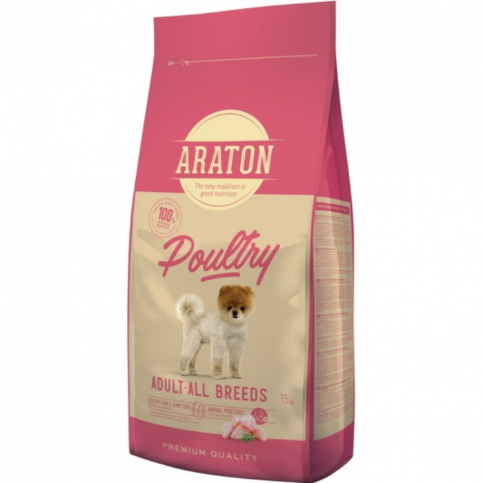 Hrana Uscata pentru caini ARATON Dog Adult POULTRY 15kg