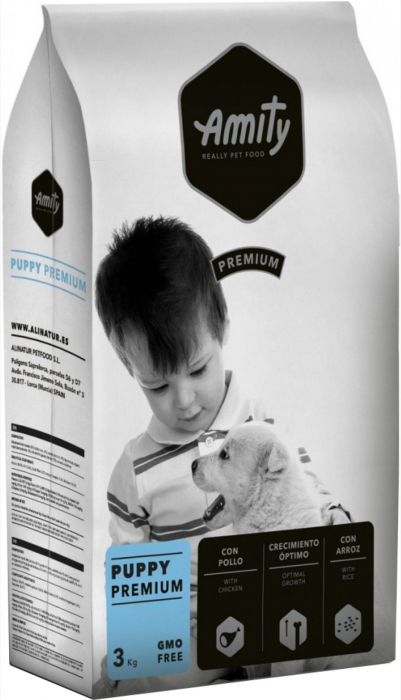 Hrana uscata pentru caini junior, Amity Premium Puppy, 15 kg
