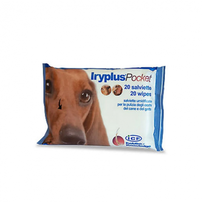 Iryplus Pocket, pachet x 20 servetele umede pentru caini si pisici [2]