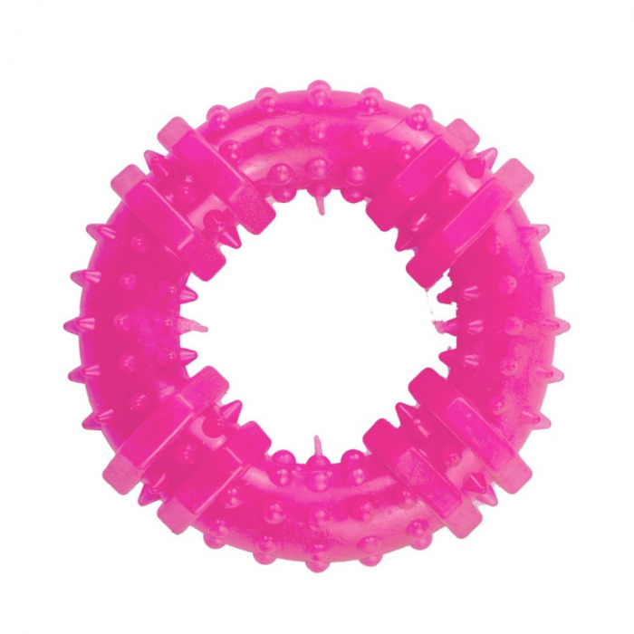 Jucarie in forma de Inel din cauciuc termoplastic, multicolor, 12 cm [3]