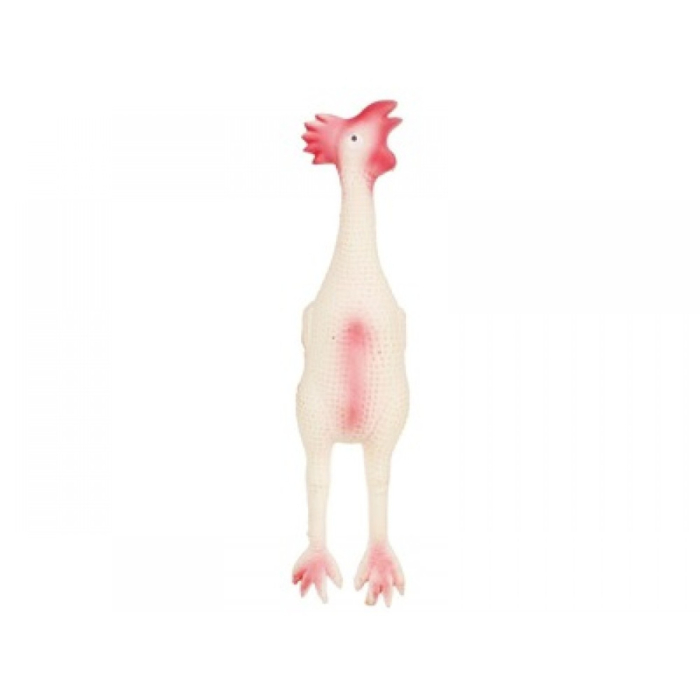 Jucarie din cauciuc moale, forma de gaina, pentru caini, ANASTASIA M-PETS 32x7x6 cm