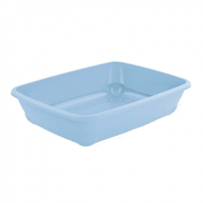 Litiera pentru pisici MPB Birba Mini, 30x31x9h cm, Albastru