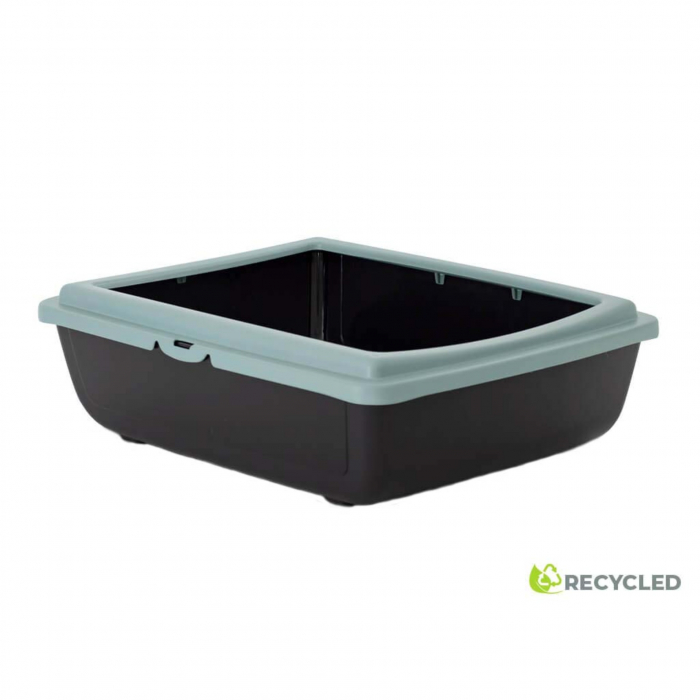 Litiera pentru pisici MPB Juliet ECO cu rama, 48x38x14h cm, Verde