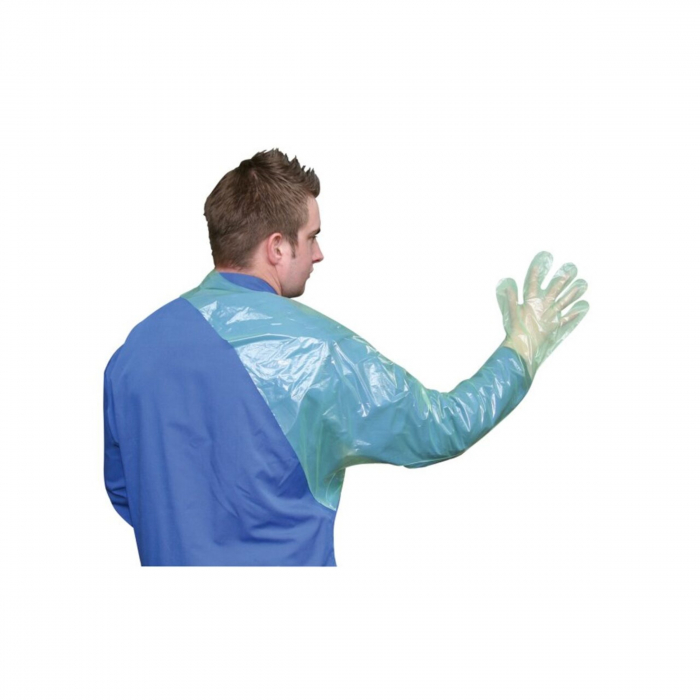 Manusi veterinare cu protectie pentru umar VETTOP KERBL 120 cm, 50 buc set