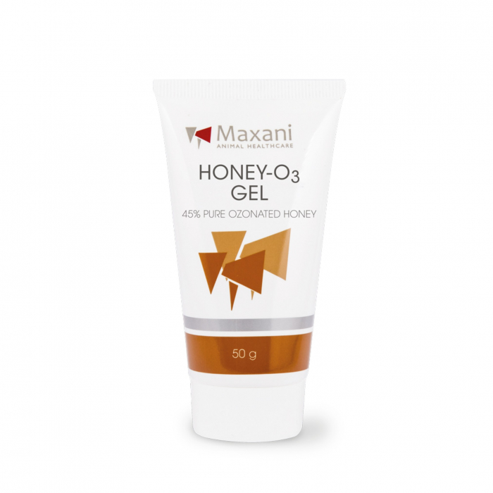 Maxani Honey-O3 gel, pentru vindecarea pielii deteriorate la animale, 50 g