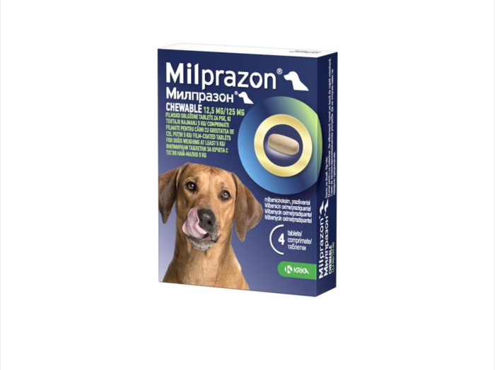 Milprazon chewable Dog 12.5 / 125 mg (> 5 kg), 2 tablete [1]