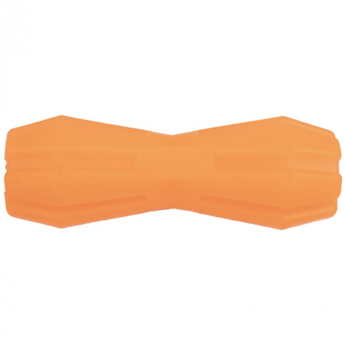Jucarie in forma de Gantera cu Gaura din cauciuc termoplastic, multicolor, 12 cm [4]