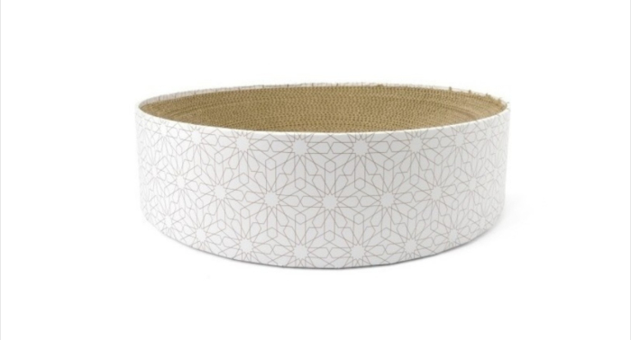 Culcus ecologic pisica cu carton si iarba pisicii - Nayeco Ecoline - 40x9.5 cm [2]