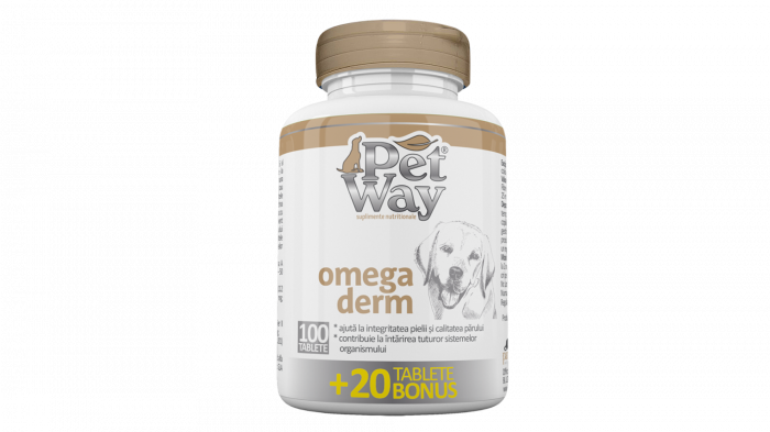 PetWay Omega Derm, 100 Tablete + 20 BONUS