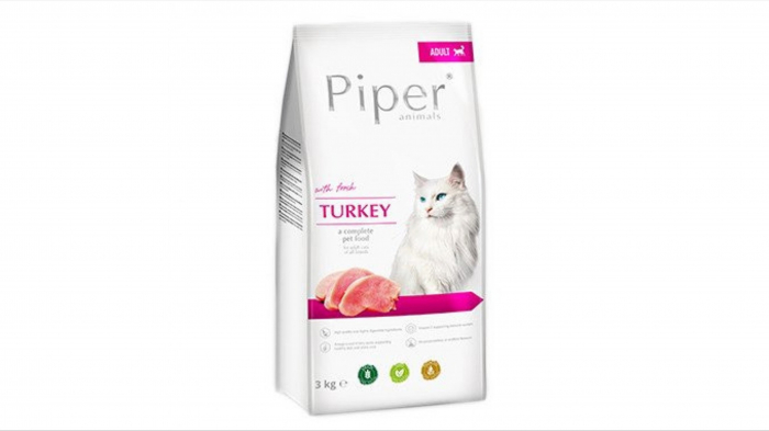 Piper Adult Cat Hrana Uscata, Curcan, 3 Kg