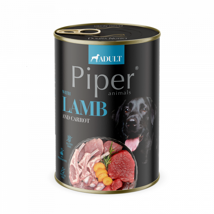 Piper Adult, Hrana Umeda, Carne de Miel, Morcovi si Orez Brun, 400 g [2]