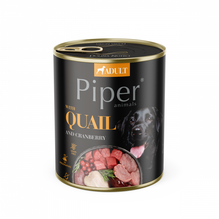 Piper Adult, Hrana Umeda, Carne de Prepelita, 800 g [2]