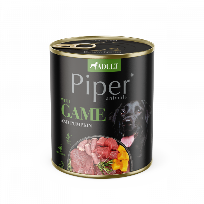 Piper Adult, Hrana Umeda, Carne de Vanat si Dovleac, 800 g