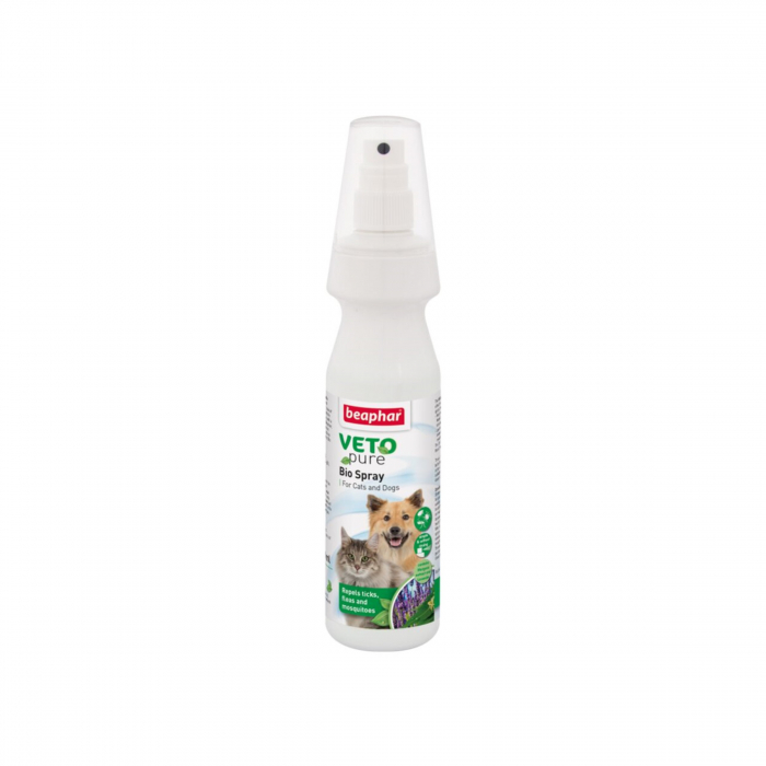 Spray antiparazitar pentru caini si pisici VETOPURE BEAPHAR 150ML