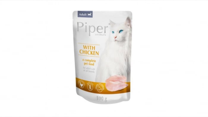 Plic hrana umeda Piper Cat Adult, Pui 100 g [1]
