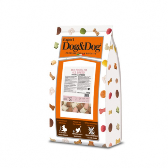 Recompense delicioase, Biscuiti pentru caini Dog  Dog Expert Multiroller, all breed, 15kg