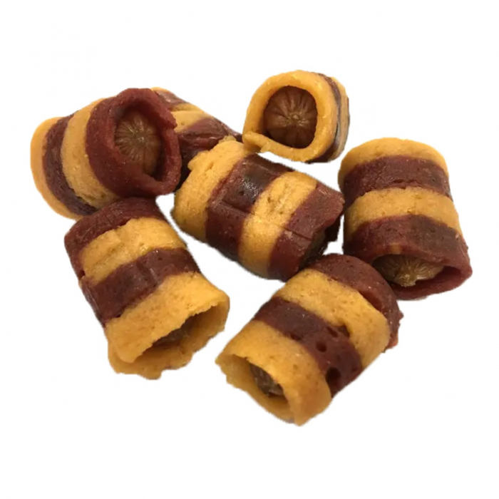 Recompense delicioase pentru caini Agility LSS-23, carnati de vita impletiti cu pui si rata, 500g [2]