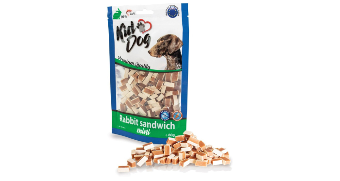 Recompense Pentru Caini, Mini Sandwich Cu Iepure, 80 g