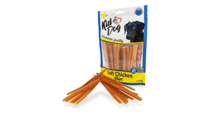 Recompense Pentru Caini, Fasii Soft De Pui, 250 g