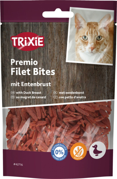 Recompense Pentru Pisici, Premio, Filet Bites Cu Rata, 50 g