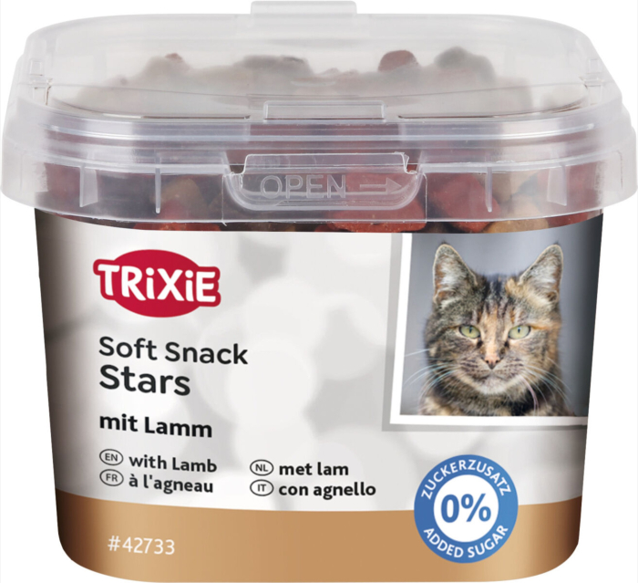 Recompense Pentru Pisici, Soft, Stelute Cu Somon Si Miel, Trixie 140 g