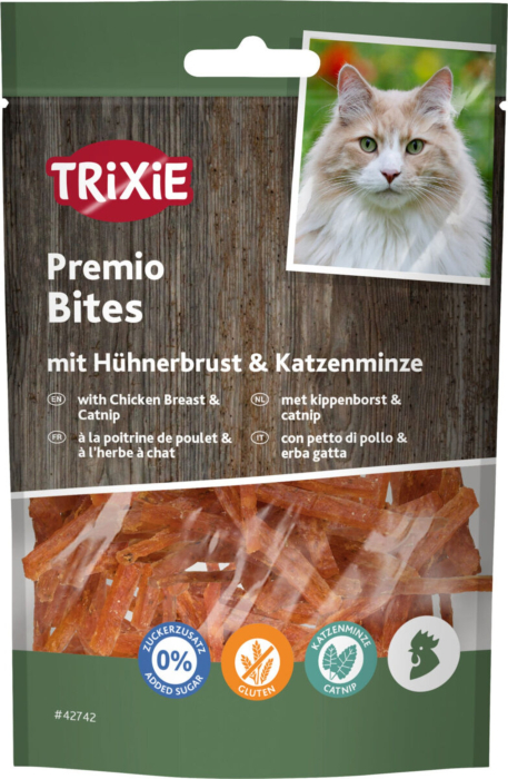 Recompense Pentru Pisici, Premio, Bites Cu Pui Si Catnip, 50 g