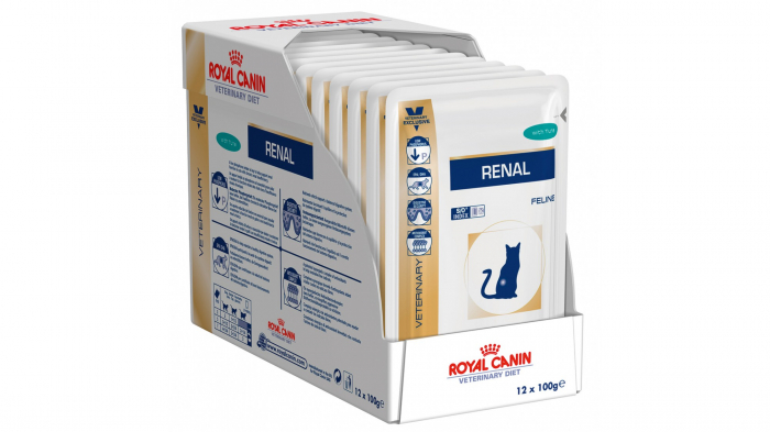 Royal Canin Felin Hrana Umeda Renal cu Ton  12x85 g [2]