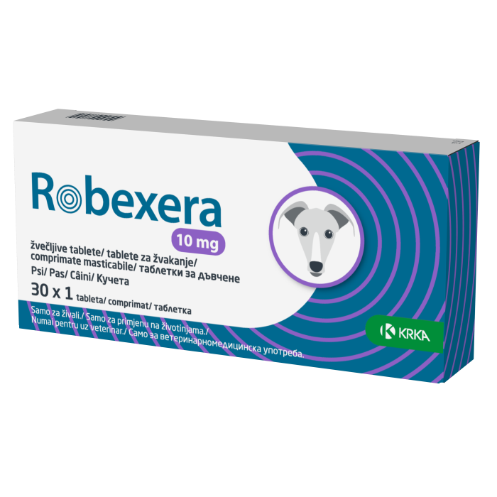 Robexera 10 mg comprimate masticabile pentru câini, 30 cp [1]
