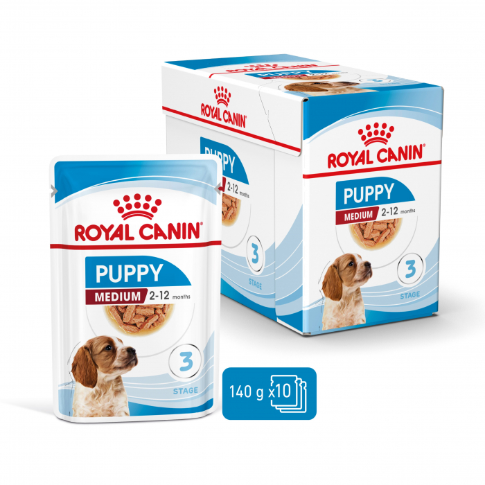 Royal Canin Medium Puppy hrana umeda caine junior (in sos), 140 g [5]
